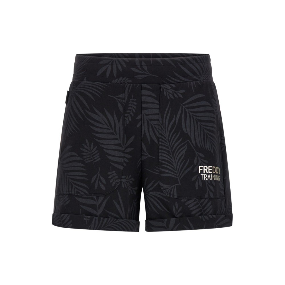 Tropical foliage jersey shorts