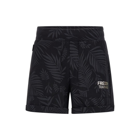 Shorts in jersey foliage Tropicale