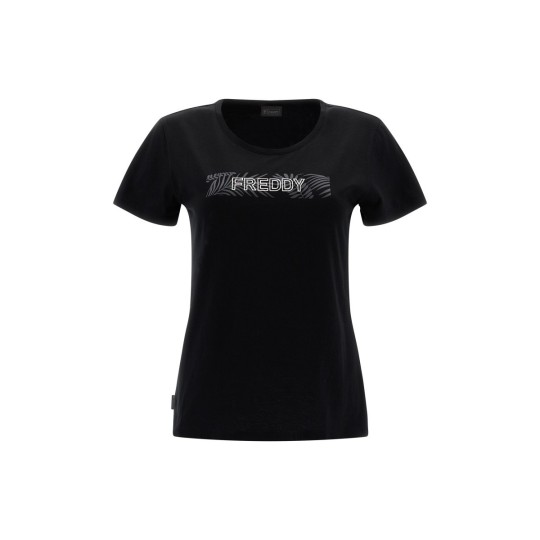 T-Shirt con stampa Texture Foliage