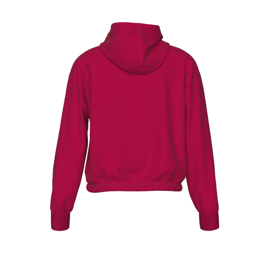 Felpa Black Box Hoody Crop Fuxia