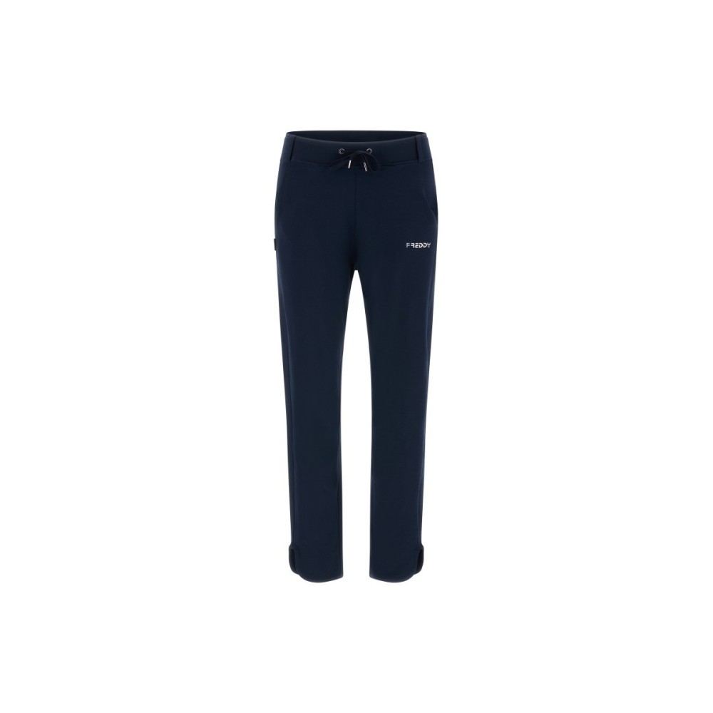 Slim-fit stretch sports trousers with slits