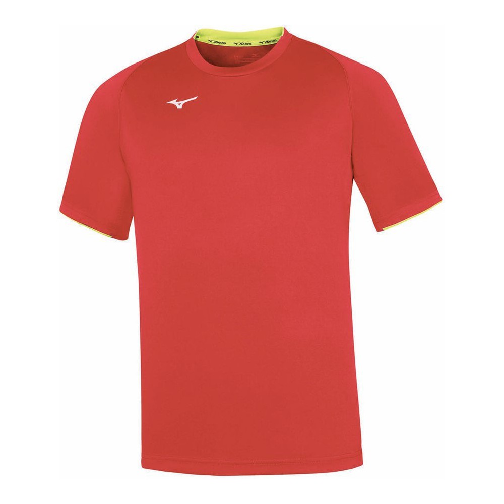 M. Core Short Jersey Col. Red - Fluorescent Yellow