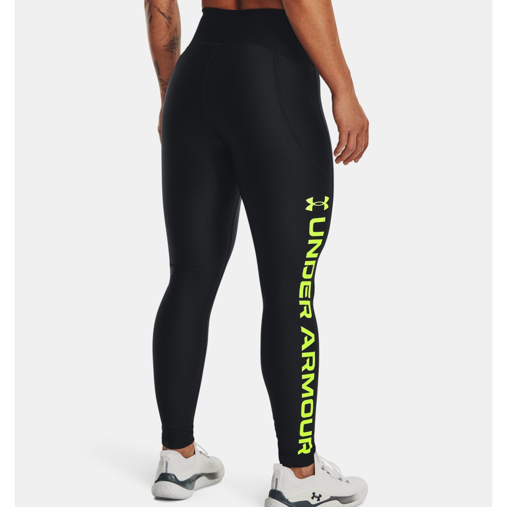 HeatGear® Full-Length Leggings Print Fluorescent Yellow