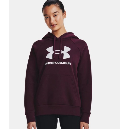 Felpa cappuccio UA Rival Fleece Big Logo donna