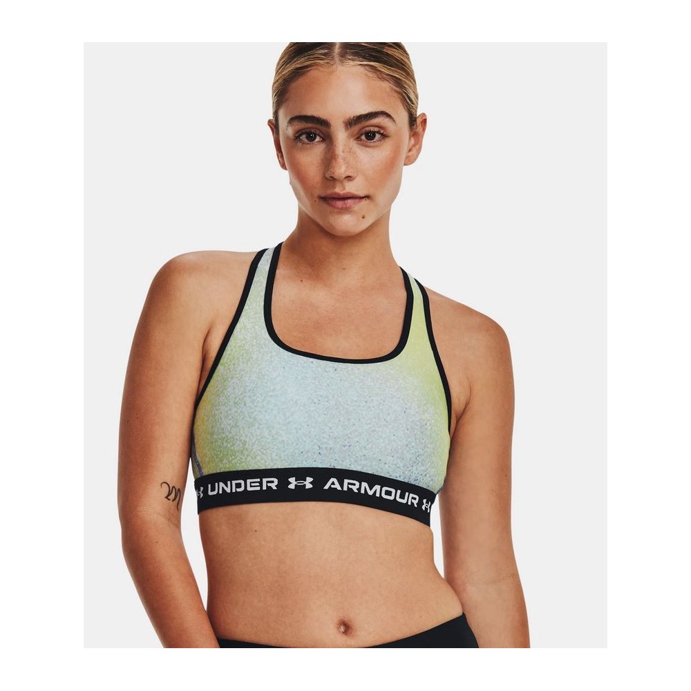 UA Crossback Mid Print Sports Bra