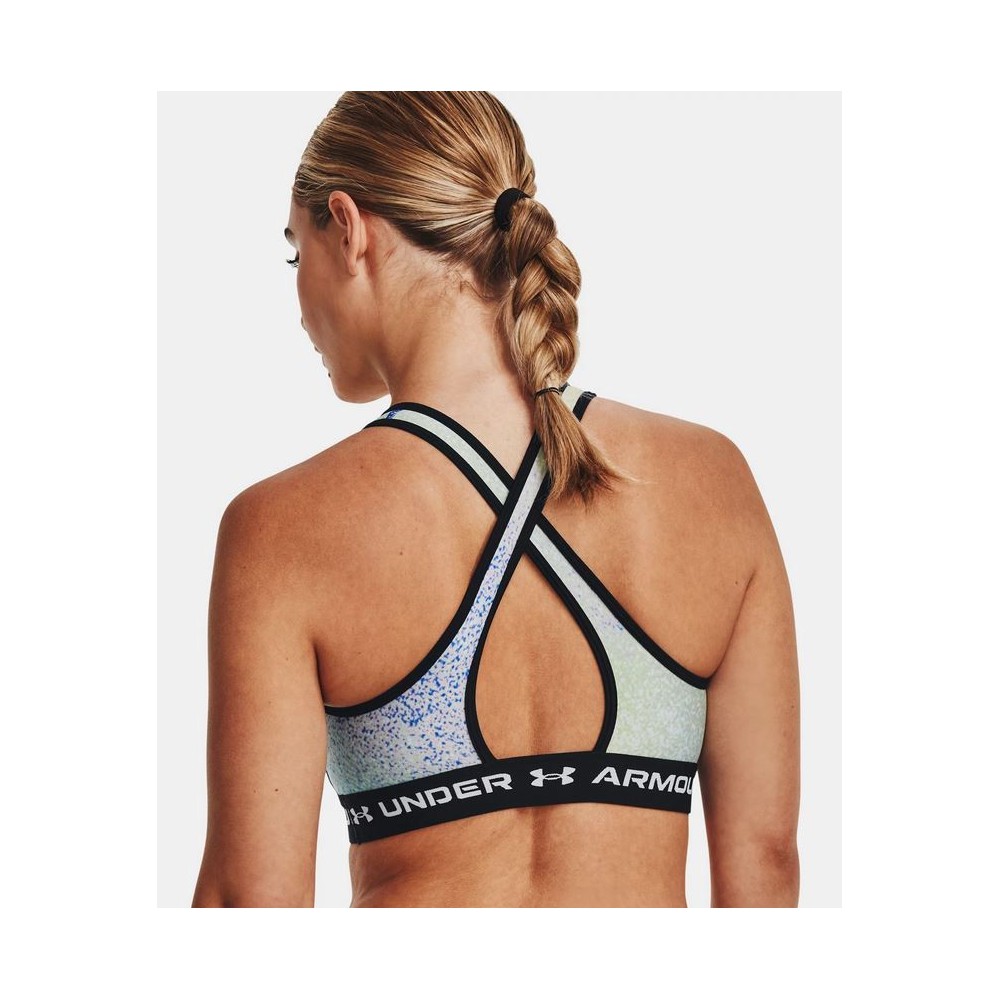 Reggiseno Sportivo UA Crossback Mid Print