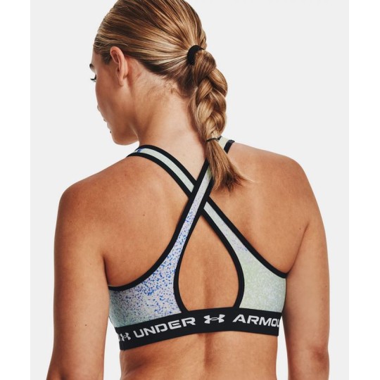 UA Crossback Mid Print Sports Bra