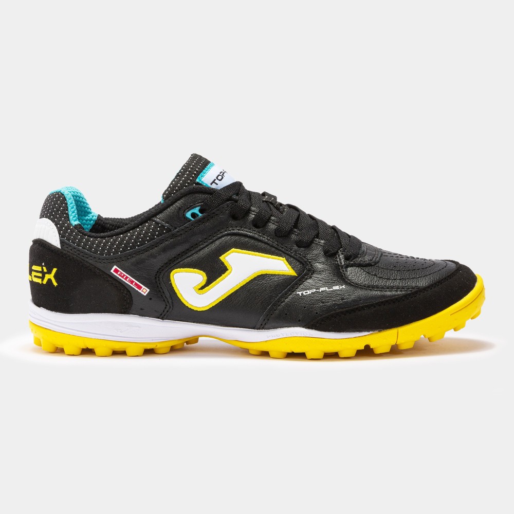 Scarpa Top Flex Turf Nero-Giallo-Celeste