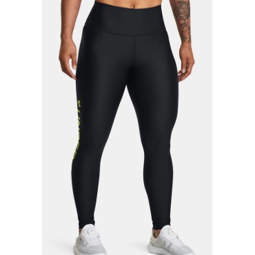 Leggings HeatGear® Full-Length stampa Giallo Fluo 2