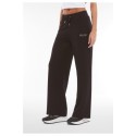 Women's French terry modal trousers with straight leg