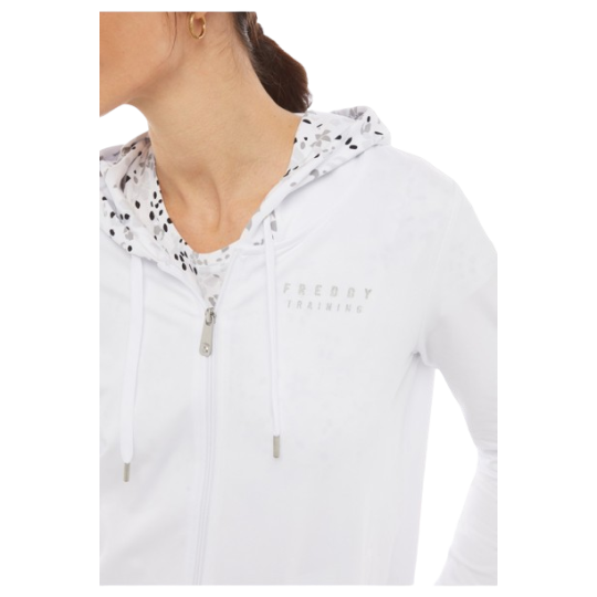 Felpa Cappuccio Zip Donna