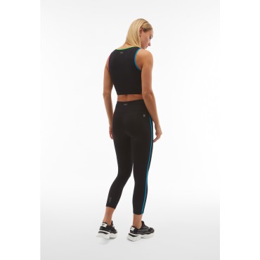 7/8 high-waisted leggings with colored piping 2