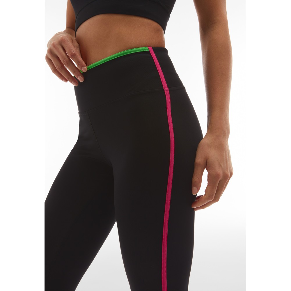 7/8 high-waisted leggings with colored piping