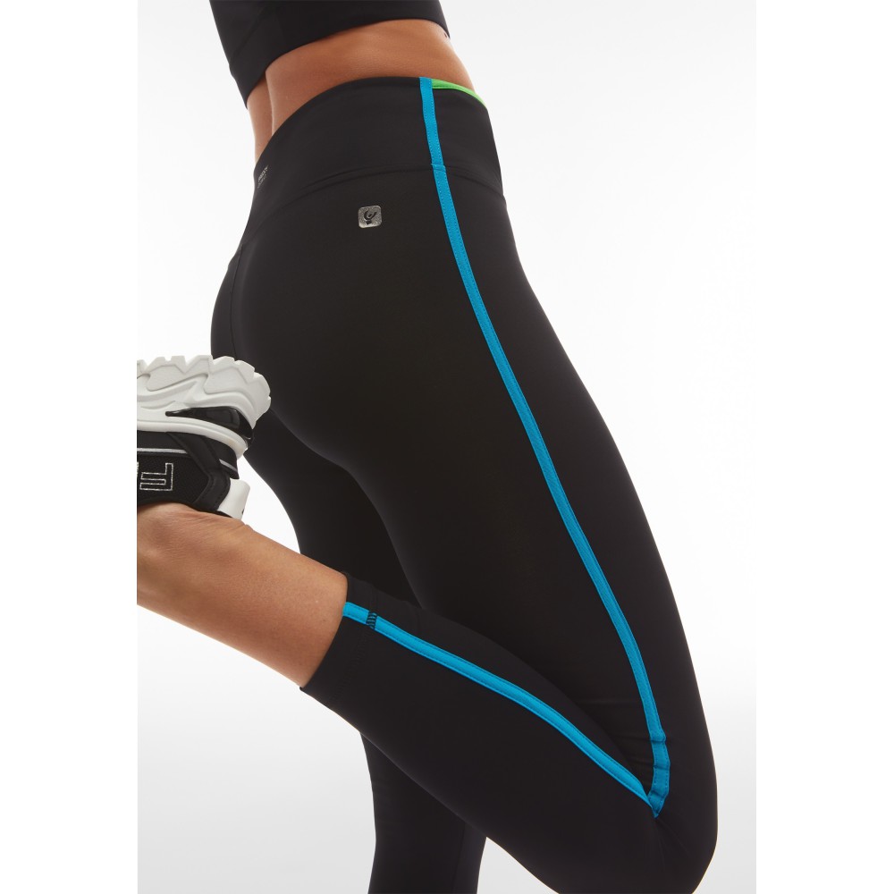 7/8 high-waisted leggings with colored piping