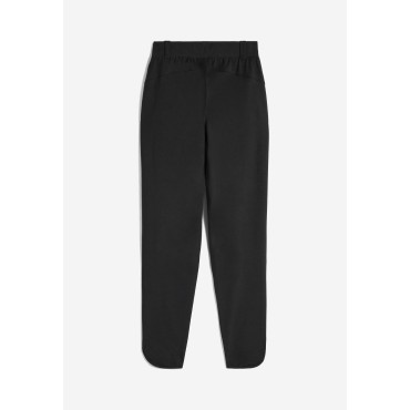 Women's slim-fit jersey trousers with rounded hem 2