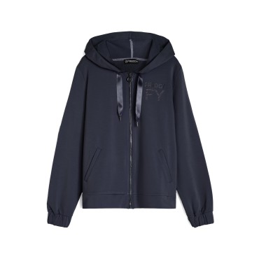 Women's French terry modal hoodie with zip