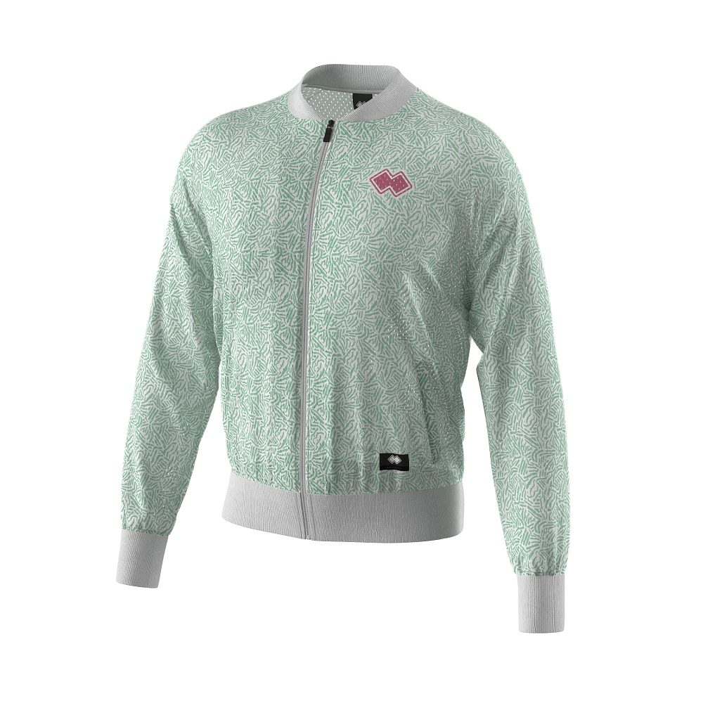 Men's Graphic Mesh Bomber Jacket