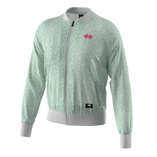 Men's Graphic Mesh Bomber Jacket