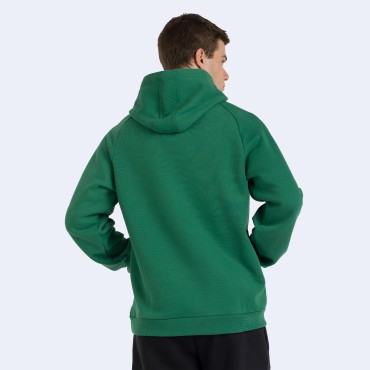 Felpa Cappuccio Patch Verde 2