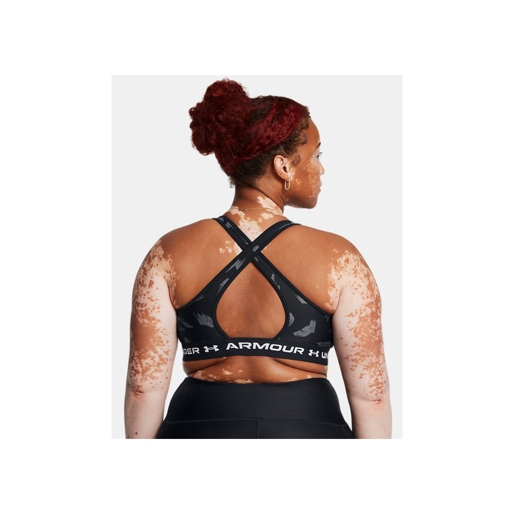 Reggiseno Sportivo UA Crossback Mid Print