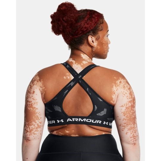 UA Crossback Mid Print Sports Bra