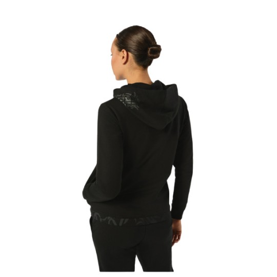 Felpa con Zip e Cappuccio con Stampa Donna