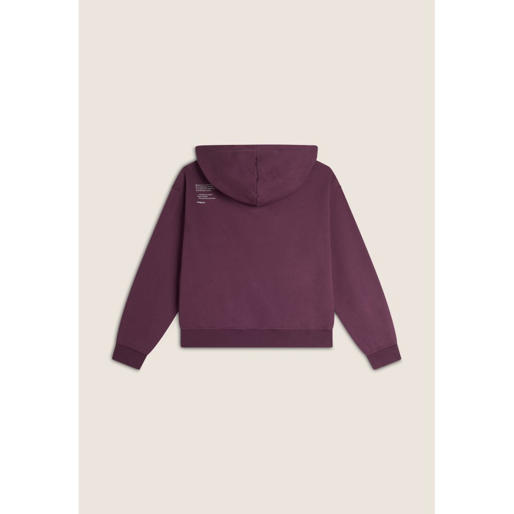 Felpa Donna Oversize con Cappuccio Cotone