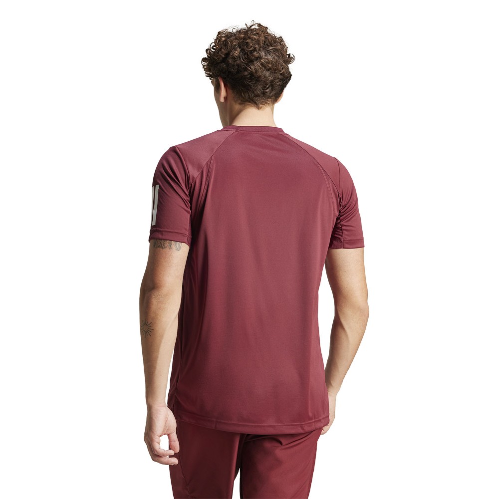 Maglia Club 3 Stripe Shadow Red