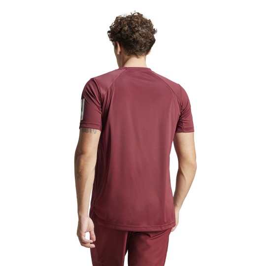 Maglia Club 3 Stripe Shadow Red