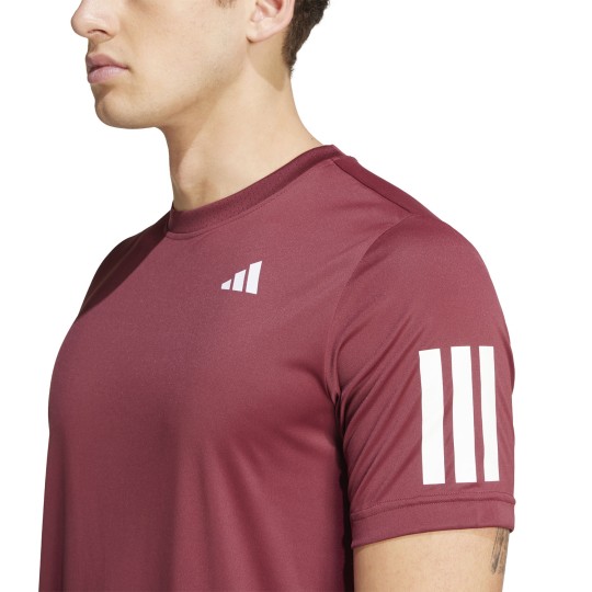 Maglia Club 3 Stripe Shadow Red
