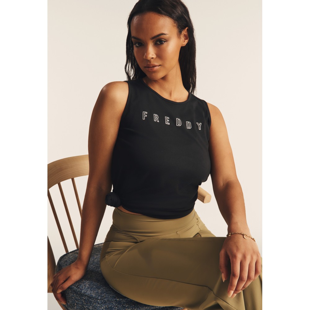 Canotta Con Scollo Tondo Donna