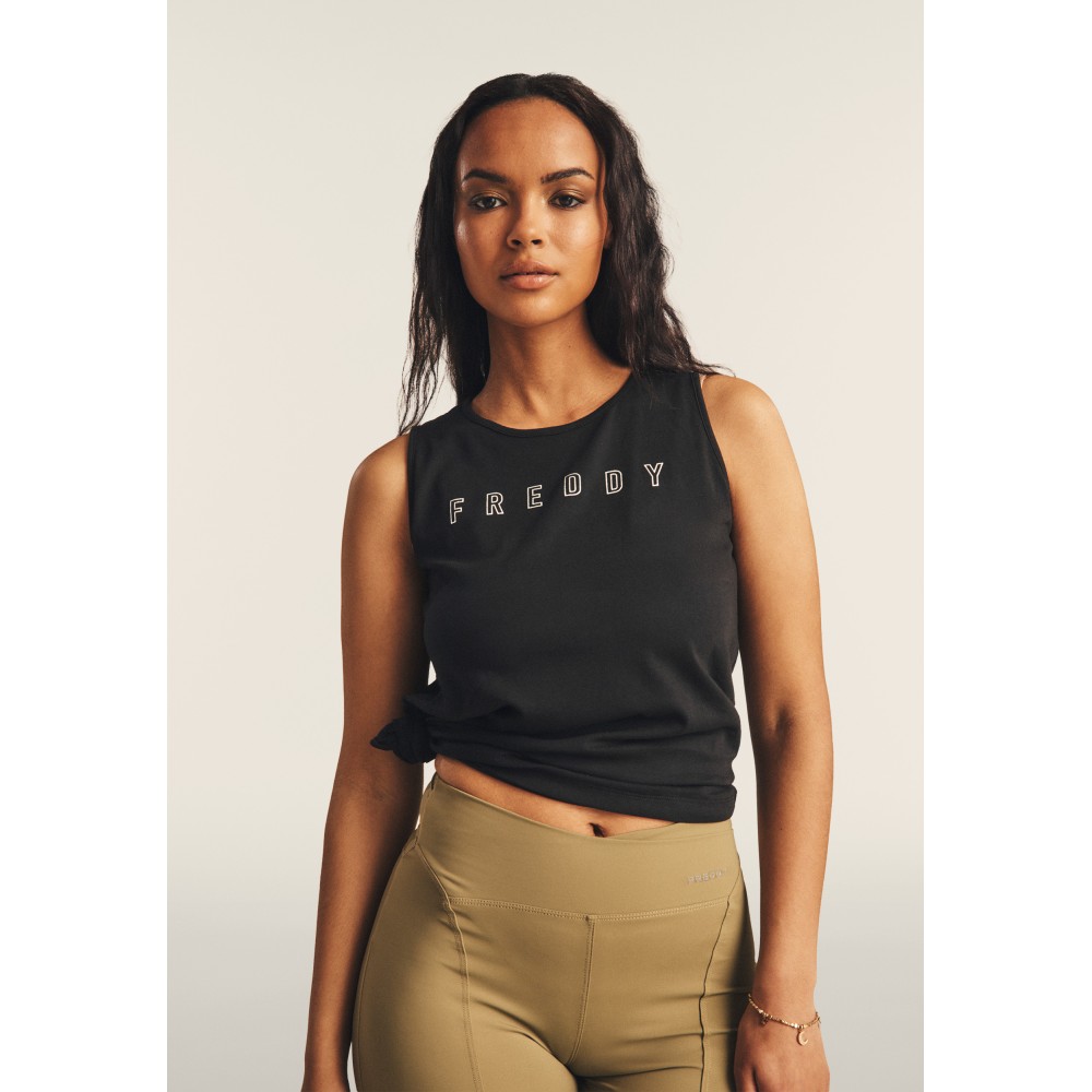 Canotta Con Scollo Tondo Donna