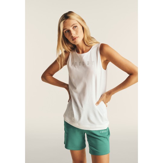 Canotta Con Scollo Tondo Donna