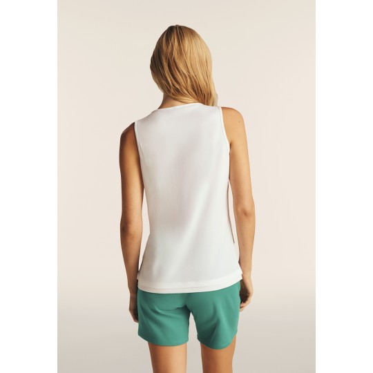 Canotta Con Scollo Tondo Donna