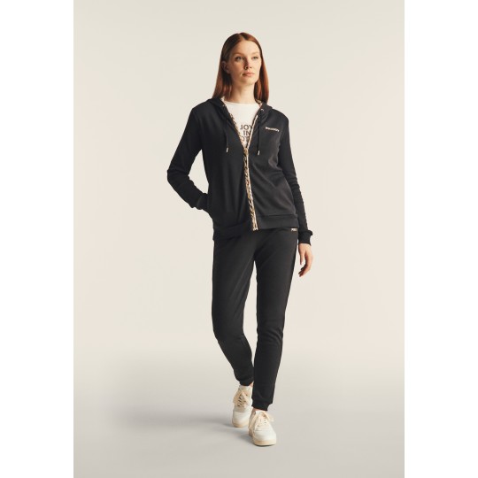 Tuta Interlock Con Zip e Cappuccio Donna