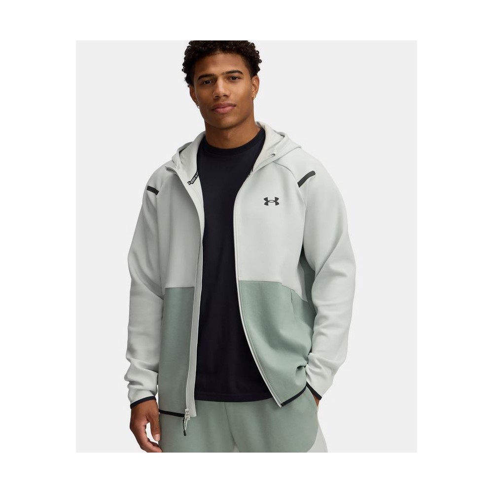 Felpa con cappuccio UA Unstoppable Fleece Full-Zip da uomo