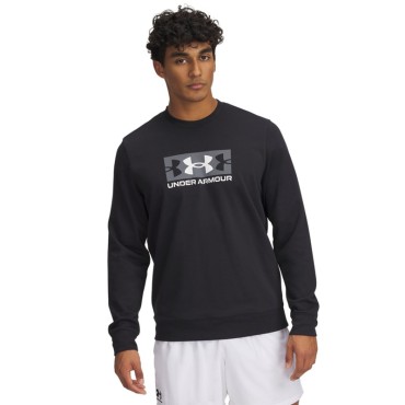 Maglia UA Rival Terry Logo Crew da uomo