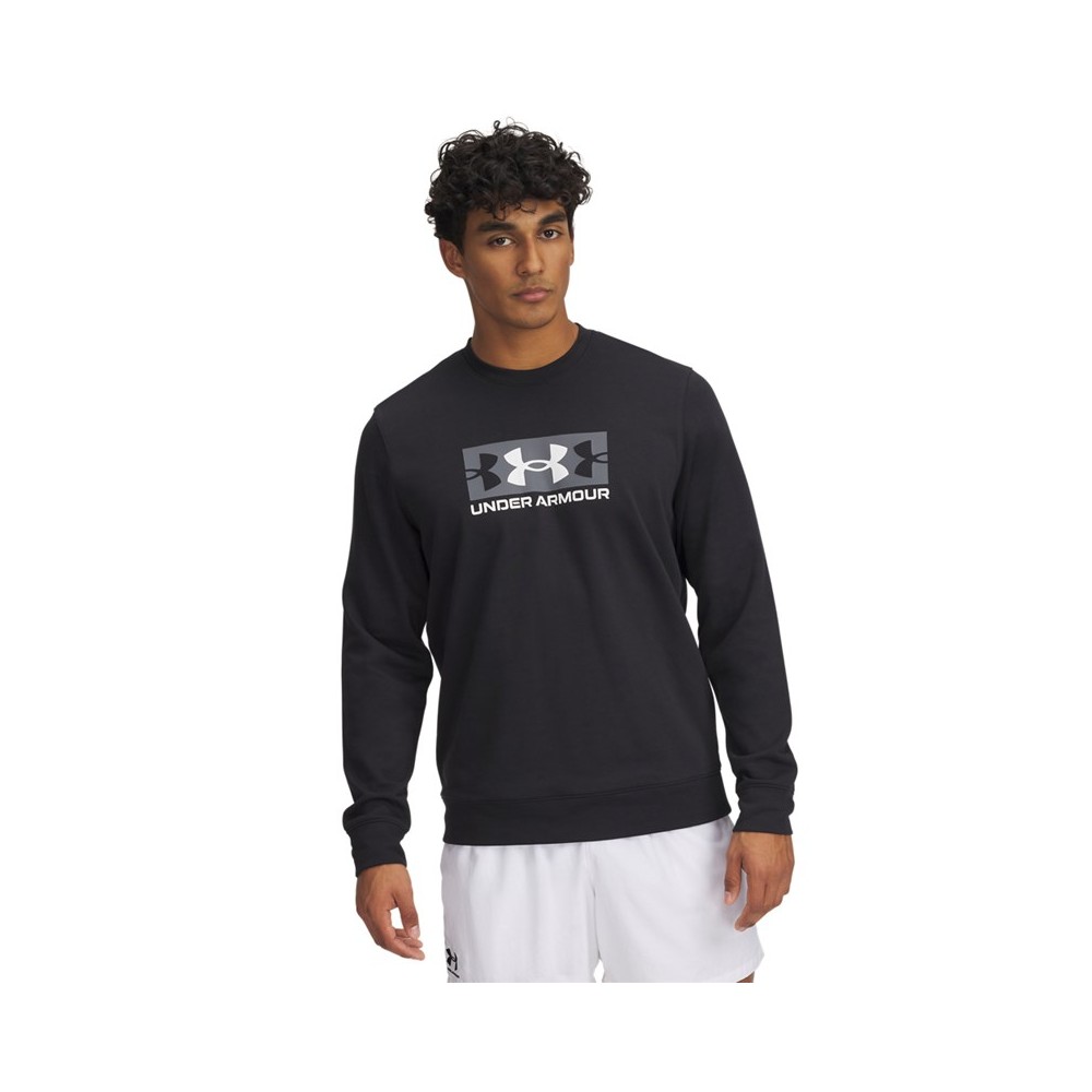 Maglia UA Rival Terry Logo Crew da uomo