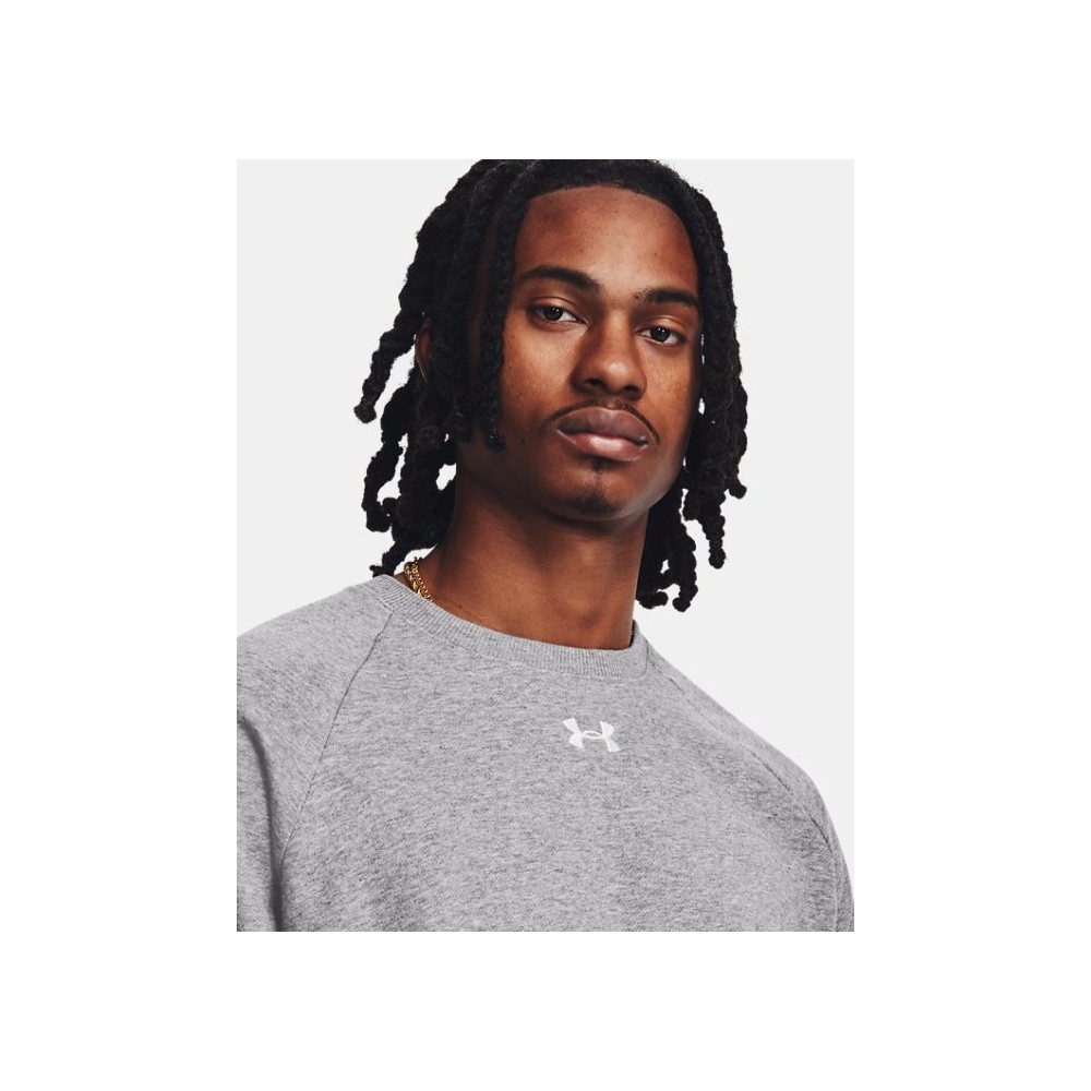 Felpa UA Rival Fleece Crew da uomo