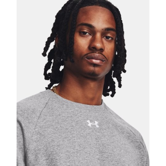 Felpa UA Rival Fleece Crew da uomo