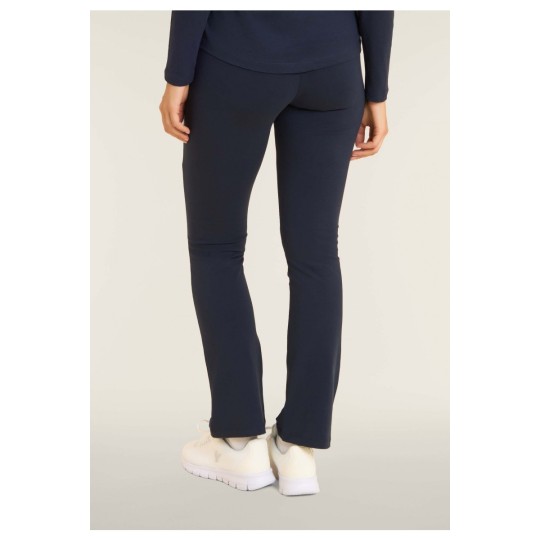 Mini flared leggings with heart-shaped yoke