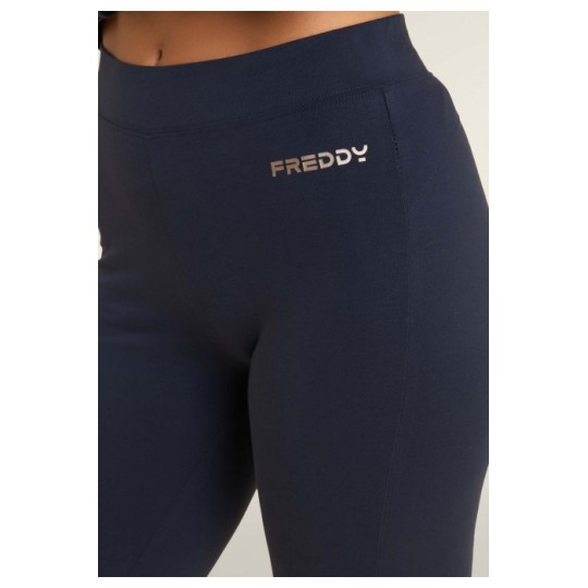 Mini flared leggings with heart-shaped yoke