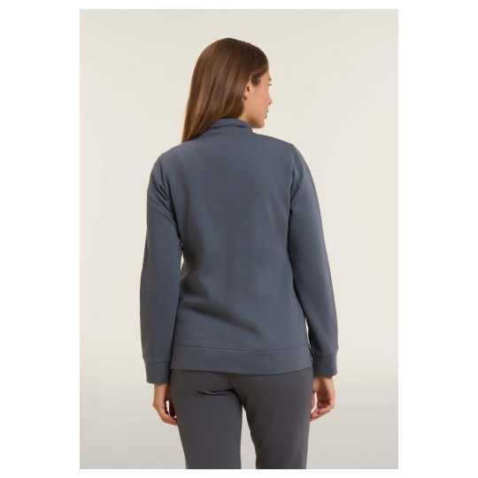 COMPLETO TUTA MONOCOLORE CON FELPA COLLO ALTO