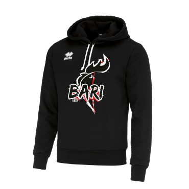 Felpa SSC BARI Jonas Nera Con Cappuccio
