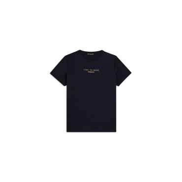 Women's comfort T-shirt with gold print