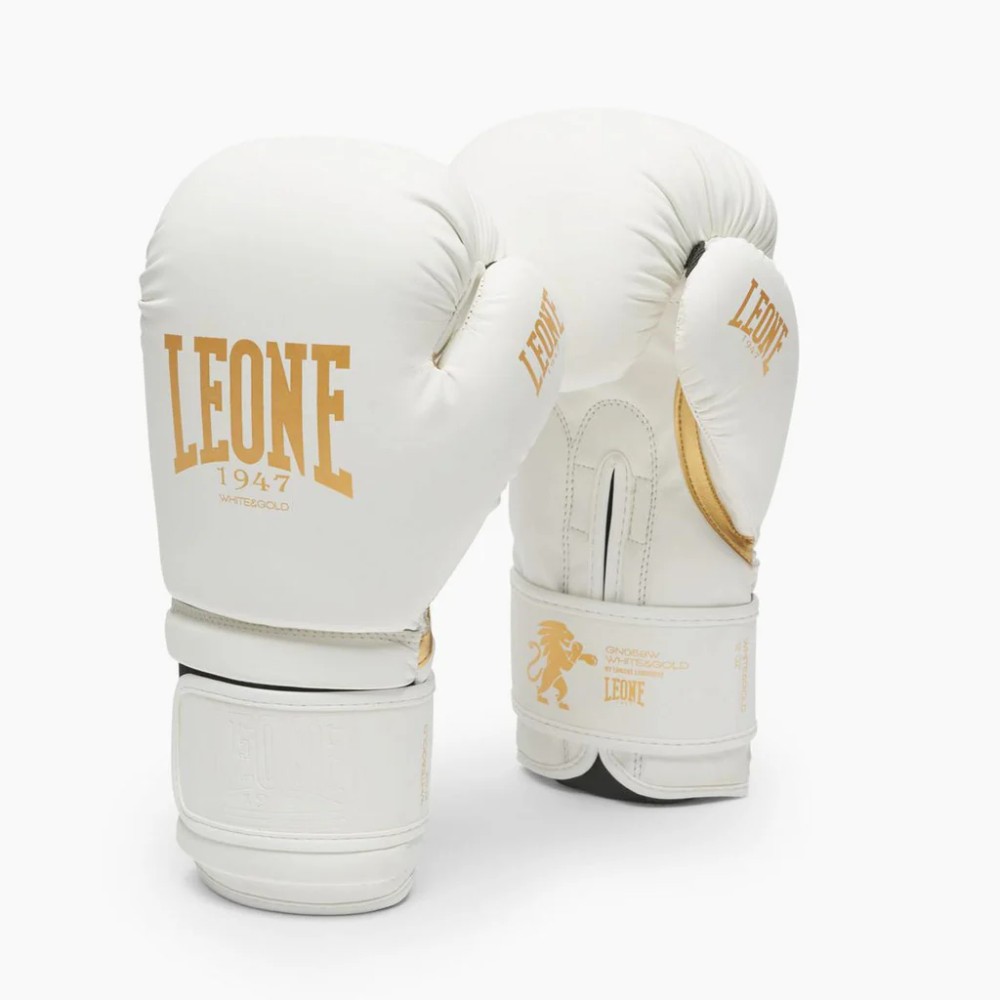 Guantone Leone Boxe White Gold