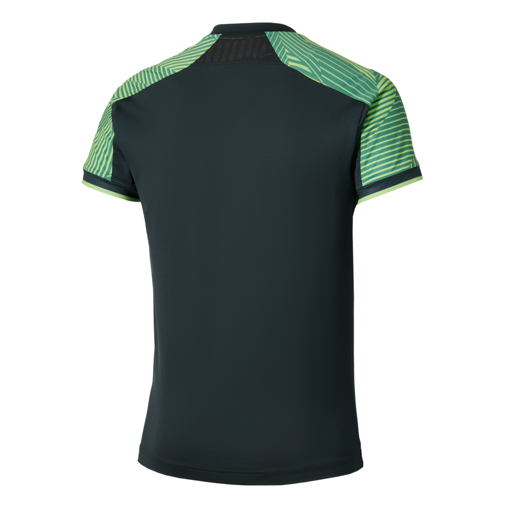 Mizuno Stargazer Shadow Men's Tennis T-Shirt - Black/Green
