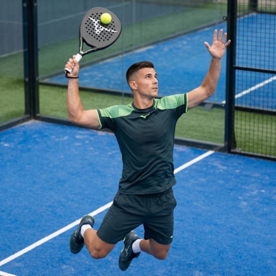 Mizuno Stargazer Shadow Maglia Tennis Uomo - Nero/Verde