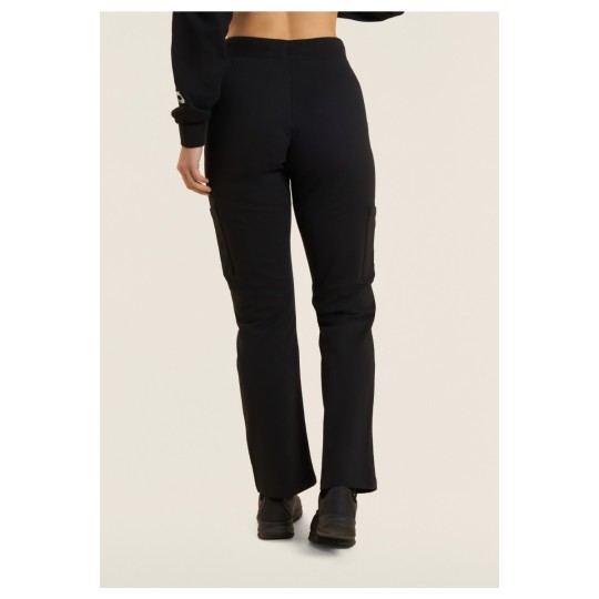 Pantaloni regular con tasche applicate e gamba dritta