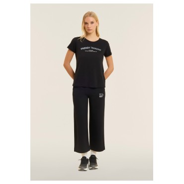 Pantaloni sportivi wide leg cropped con grafica FREDDY MST 2